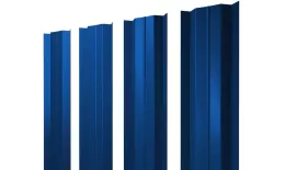 Штакетник М-образный В с прямым резом 0,5 PE RAL 5005 сигнальный синий