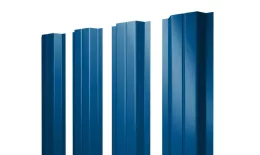 Штакетник П-образный A с прямым резом 0,5 PE RAL 5005 сигнальный синий купить в краснодаре