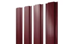 Штакетник Прямоугольный с прямым резом 0,5 Satin Matt RAL 3005 красное вино купить в краснодаре