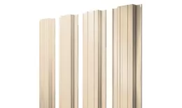 Штакетник Прямоугольный с прямым резом 0,5 Satin RAL 1015 светлая слоновая кость купить в краснодаре