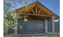 Штакетник Круглый фигурный 0,45 Drap RAL 7024 мокрый асфальт купить в краснодаре