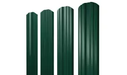 Штакетник Twin фигурный 0,5 PurLite Matt RAL 6005 зеленый мох купить в краснодаре