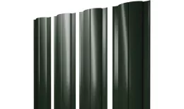 Штакетник Круглый с прямым резом 0,5 GreenCoat Pural BT RR 11 темно-зеленый (RAL 6020 хромовая зелень) купить в краснодаре