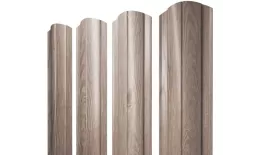 Штакетник Круглый фигурный 0,45 Print-Double Elite White Wood купить в краснодаре