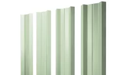 Штакетник М-образный А с прямым резом 0,45 PE RAL 6019 бело-зеленый купить в краснодаре