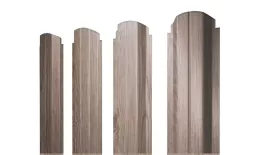 Штакетник П-образный А фигурный 0,45 Print-Double Elite White Wood купить в краснодаре