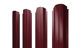 Штакетник П-образный А фигурный 0,5 PurLite Matt RAL 3005 красное вино купить в краснодаре