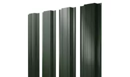 Штакетник Прямоугольный с прямым резом 0,5 GreenCoat Pural BT RR 11 темно-зеленый (RAL 6020 хромовая зелень) купить в краснодаре