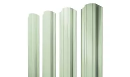 Штакетник Прямоугольный фигурный 0,45 PE RAL 6019 бело-зеленый купить в краснодаре