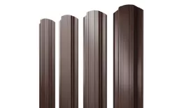 Штакетник Прямоугольный фигурный 0,5 GreenCoat Pural BT RR 887 шоколадно-коричневый (RAL 8017 шоколад) купить в краснодаре