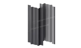 Штакетник металлический МЕТАЛЛ ПРОФИЛЬ TRAPEZE-T 16,5х118 (VALORI-20-Grey-0.5) купить в краснодаре