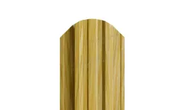 Штакетник металлический МЕТАЛЛ ПРОФИЛЬ ELLIPSE-T 19х126 (ECOSTEEL_T-12-Золотой Орех-0.45) купить в краснодаре