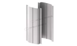 Штакетник металлический МЕТАЛЛ ПРОФИЛЬ ELLIPSE-T 19х126 NormanMP (ПЭ-01-9006-0.5) купить в краснодаре