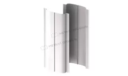 Штакетник металлический МЕТАЛЛ ПРОФИЛЬ ELLIPSE-T 19х126 NormanMP (ПЭ-01-9003-0.5) купить в краснодаре