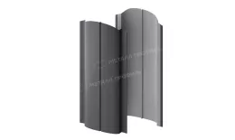 Штакетник металлический МЕТАЛЛ ПРОФИЛЬ ELLIPSE-O 19х126 (VALORI-20-Grey-0.5) купить в краснодаре