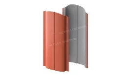 Штакетник металлический МЕТАЛЛ ПРОФИЛЬ ELLIPSE-O 19х126 (PURETAN-20-RR750-0.5) купить в краснодаре