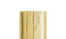 Штакетник металлический МЕТАЛЛ ПРОФИЛЬ ELLIPSE-T 19х126 (ECOSTEEL-01-Сосна-0.5) купить в краснодаре