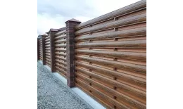 Штакетник металлический МЕТАЛЛ ПРОФИЛЬ ELLIPSE-T 19х126 (ECOSTEEL_T-01-ЗолотойДуб-0.5) купить в краснодаре