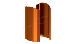 Штакетник металлический МЕТАЛЛ ПРОФИЛЬ ELLIPSE-O 19х126 (AGNETA-03-Copper\Copper-0.5) купить в краснодаре
