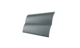 Сайдинг Блок-хаус 0,390 Grand Line 0,45 PE RAL 9006бело-алюминиевый купить в краснодаре