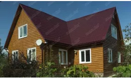 Сайдинг Блок-хаус 0,390 Grand Line 0,45 Print Elite Snow Wood TwinColor купить в краснодаре