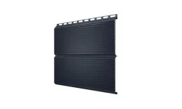 ЭкоБрус 0,345 Gofr Grand Line 0,5 Satin с пленкой RAL 7024 мокрый асфальт