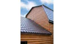 Сайдинг Блок-хаус 0,390 Grand Line 0,45 Print Premium Cherry Wood купить в краснодаре