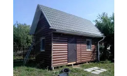 Сайдинг Блок-хаус 0,390 Grand Line 0,45 Print Premium Cherry Wood купить в краснодаре