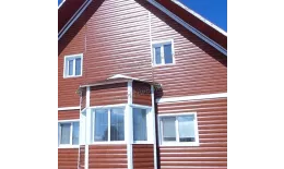 Сайдинг МЕТАЛЛ ПРОФИЛЬ Lбрус-XL-14х335 (ECOSTEEL-01-МореныйДуб-0.5) купить в краснодаре