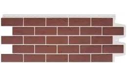 Фасадные панели GRAND LINE Коллекция Состаренный Кирпич Design Plus Корица с белым швом