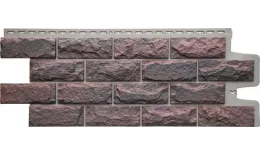 Фасадные панели Grand Line Колотый камень Design Plus Кофе с темно-бежевым