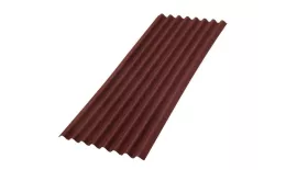 Кровельный лист Ондулин Смарт 1950х950 мм, красный купить в краснодаре