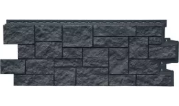 Фасадные панели Grand Line Дикий камень Classic Грфит