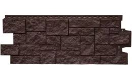 Фасадные панели Grand Line Дикий камень Classic Шоколадный