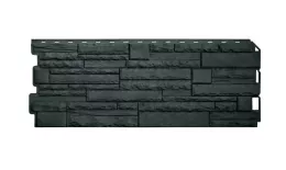 Фасадные панели Альта-Профиль Скалистый Камень ЭКО. (1,16х0,45м) Графит