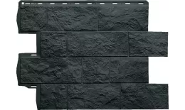 Фасадные панели Альта-Профиль. Туф ЭКО (0,796х0,591м) Графит