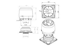 Вентилятор ЕСо190 S + основание коричневый купить в краснодаре