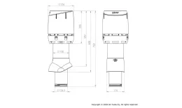 FLOW вент. выход 125/ИЗ/500 кирпичный купить в краснодаре