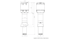FLOW вент. выход 125х160х700 ИЗ коричневый купить в краснодаре