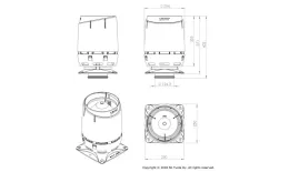 FLOW 125S вентиляционный выход + основание 250x250 коричневый купить в краснодаре