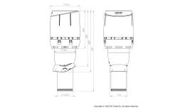 FLOW вент. выход 160/ИЗ/500 красный купить в краснодаре