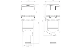 Вентиляционный выход FLOW XL-160/ИЗ/700 красный купить в краснодаре
