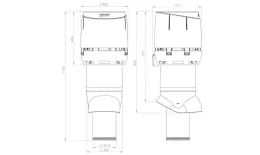 Вентиляционный выход FLOW XL-200/ИЗ/700 красный купить в краснодаре