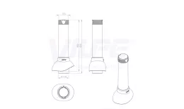 Вентиляционный выход канализации 110/500 черный купить в краснодаре