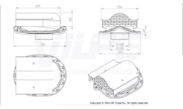 Вентиль кровельный MUOTOKATE - KTV серый купить в краснодаре