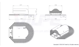Вентиль кровельный HUOPA/SLATE - KTV серый купить в краснодаре