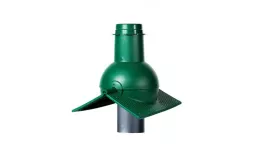 Выход канализации коньковый Krovent Pipe-cone зеленый
