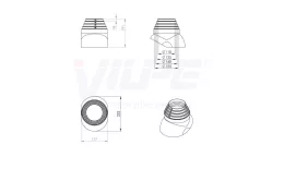 Ворот трубы красный (110-155мм) купить в краснодаре