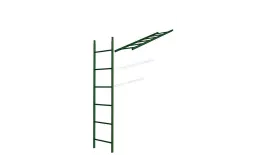 Лестница кровельная стеновая МП дл. 1860 мм без кронштейнов (6005)_1шт и метизы купить в краснодаре