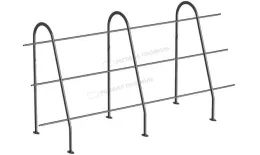 Ограждение кровельное ОК-h1200х3000 мм (8019) купить в краснодаре